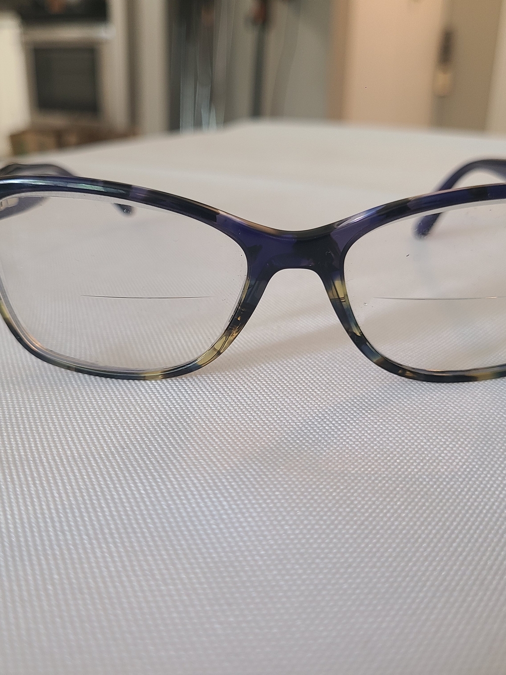 Guess Purple and Tortoiseshell Cat-Eye Eyeglasses 51 16 140